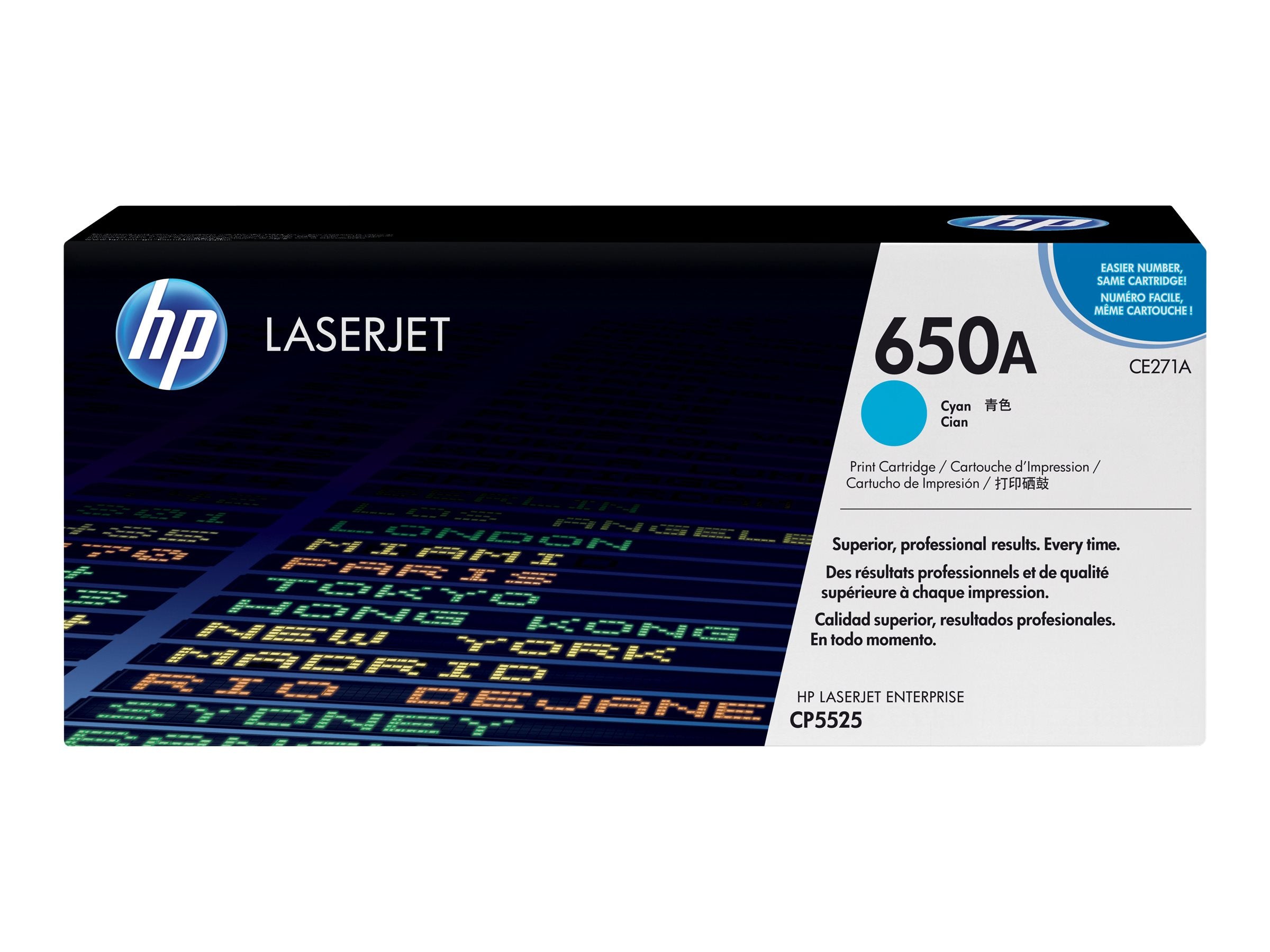 HP original Colour LaserJet CE271A Toner cartridge cyan standard capacity 15.000 pages 1-pack