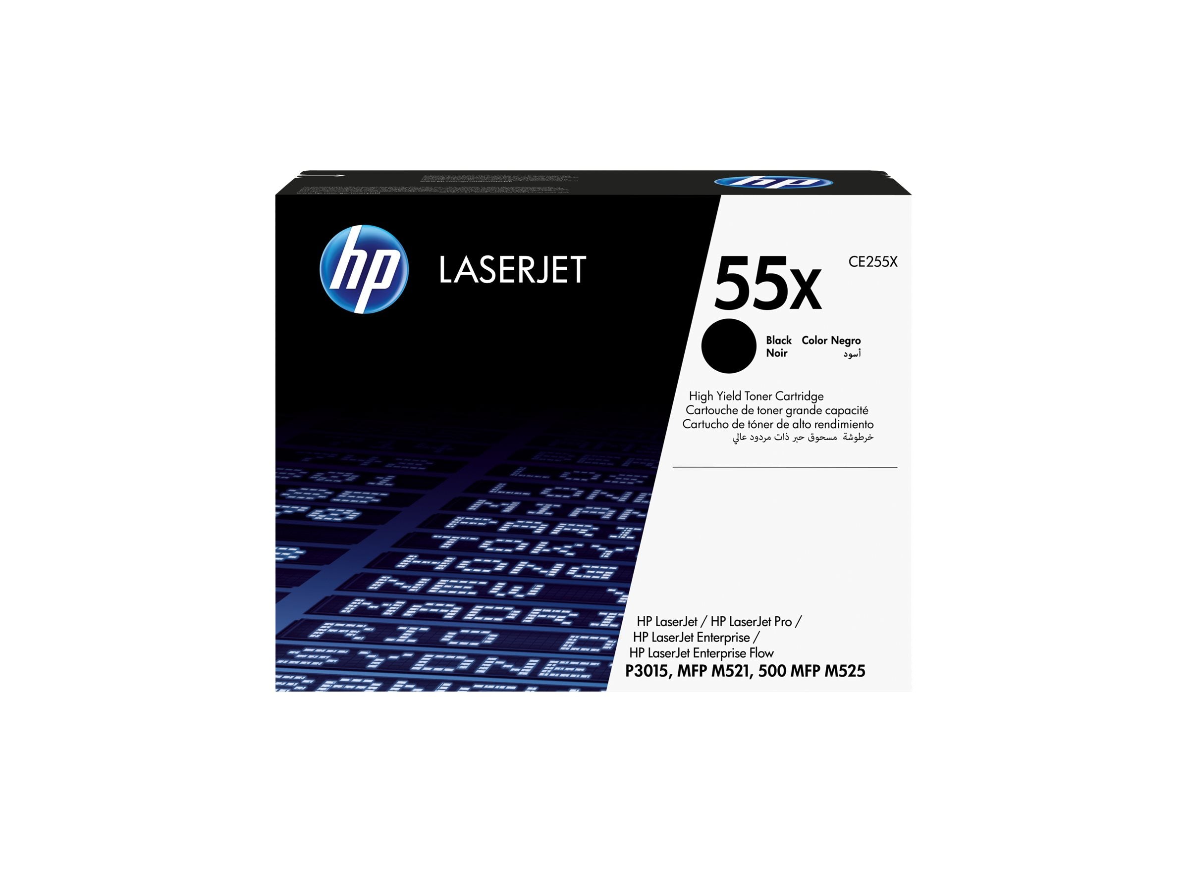 HP 55X original LaserJet Toner cartridge CE255X black standard capacity 12.500 pages 1-pack