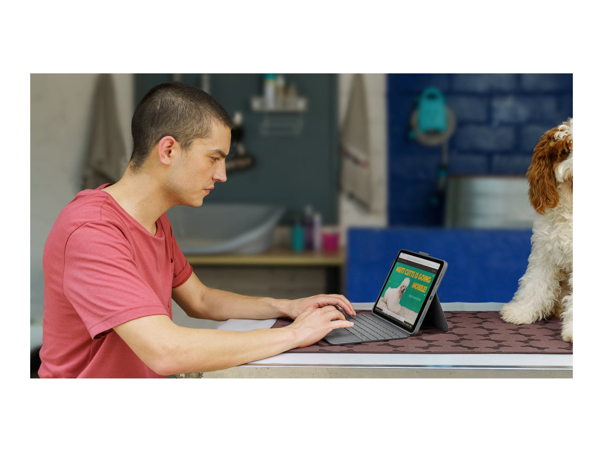 LOGITECH Combo Touch for iPad 10th gen - OXFORD GREY - (FR) - CENTRAL