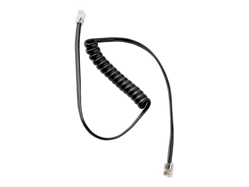 EPOS Phone to Interface box Cable: Modular to Modular plug - short coiled cable