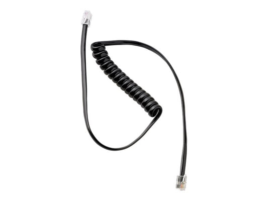 EPOS Phone to Interface box Cable: Modular to Modular plug - short coiled cable