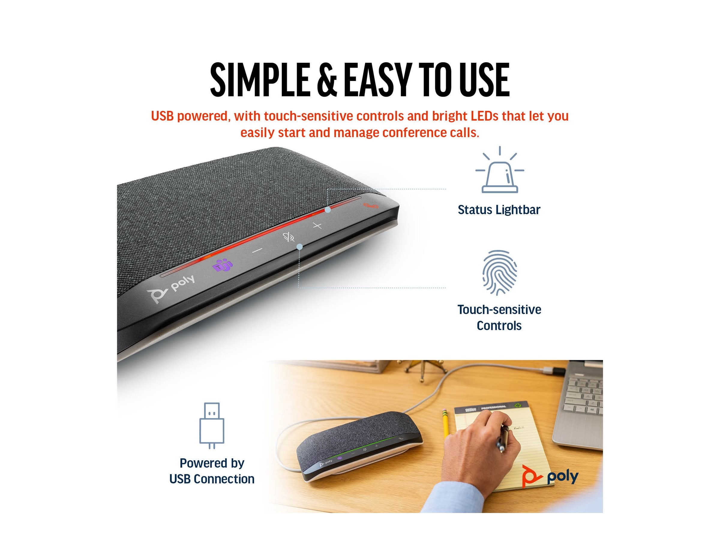 Poly Sync 10 USB-A USB-C Speakerphone