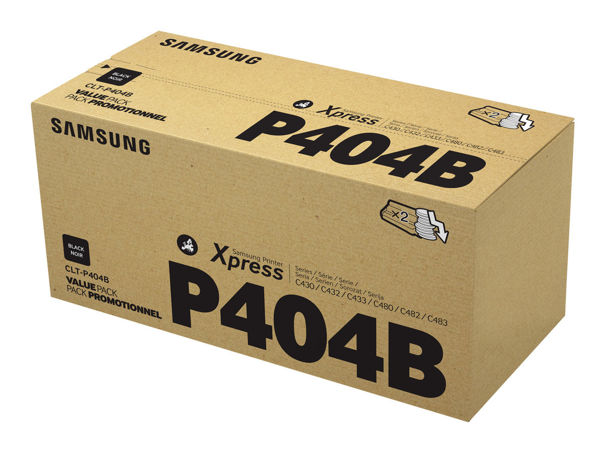 SAMSUNG CLT-P404B/ELS 2-pk Blk Toner Crtg