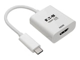 EATON TRIPPLITE USB-C to HDMI Adapter M/F - 4K 60Hz HDCP 2.2 White