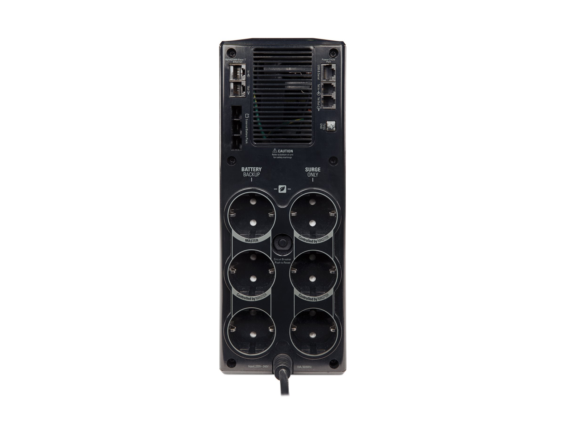 APC Back-UPS Pro 1500 UPS AC 230V 865Watt 1500VA USB output connectors 6