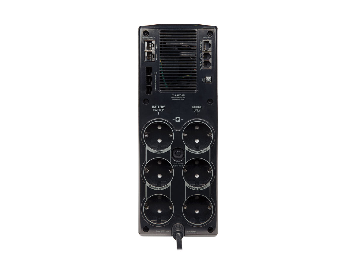 APC Back-UPS Pro 1500 UPS AC 230V 865Watt 1500VA USB output connectors 6