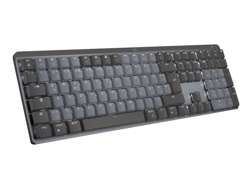 LOGITECH MX Mechanical Wireless Illuminated Performance Keyboard - GRAPHITE - (US) INTL - 2.4GHZ/BT - N/A - EMEA - TACTILE