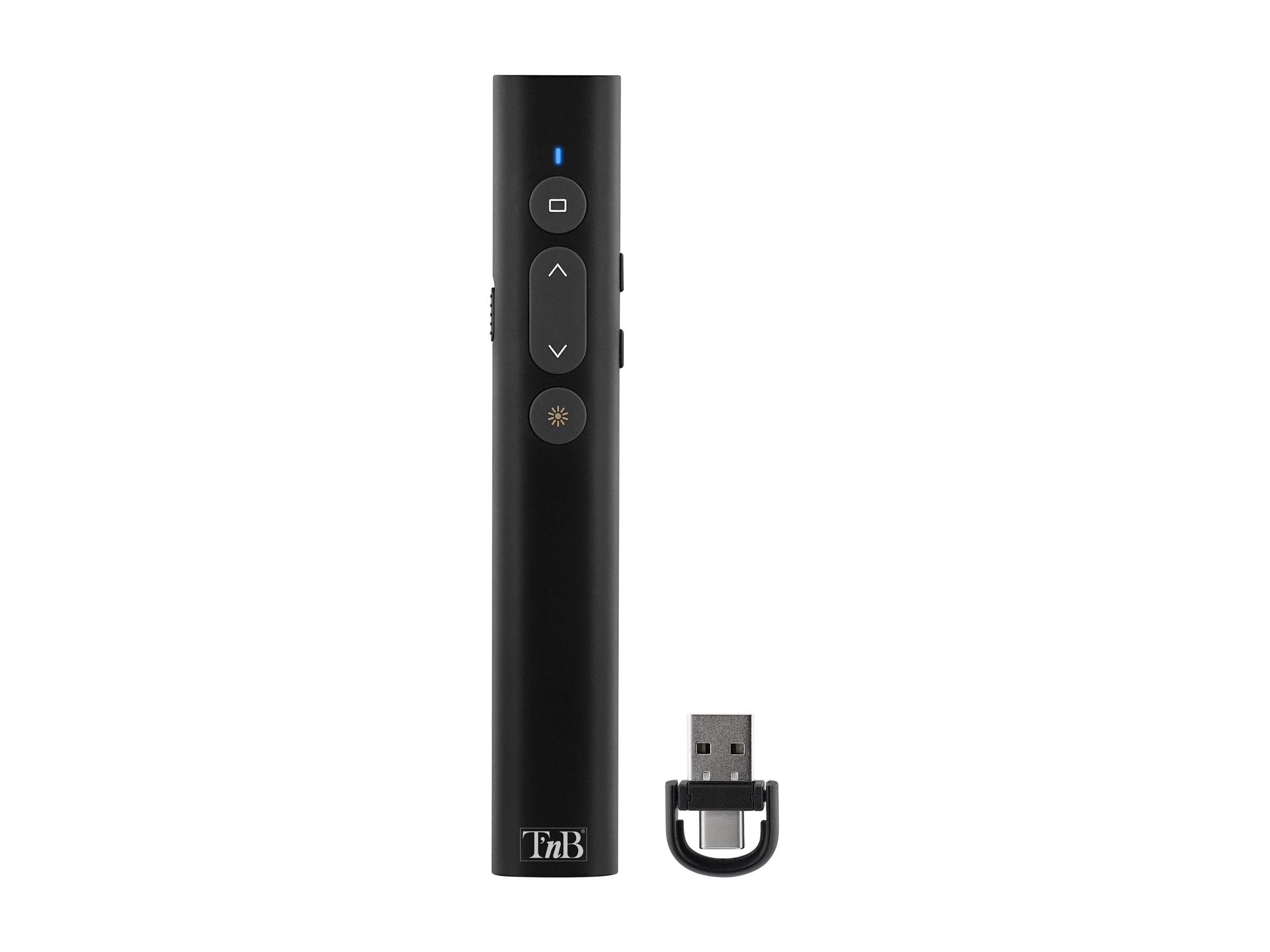 TNB Professional presentation laser Access buttons to shortcuts arranged in a clear and intuitive way 2.4 GHz wireless technology