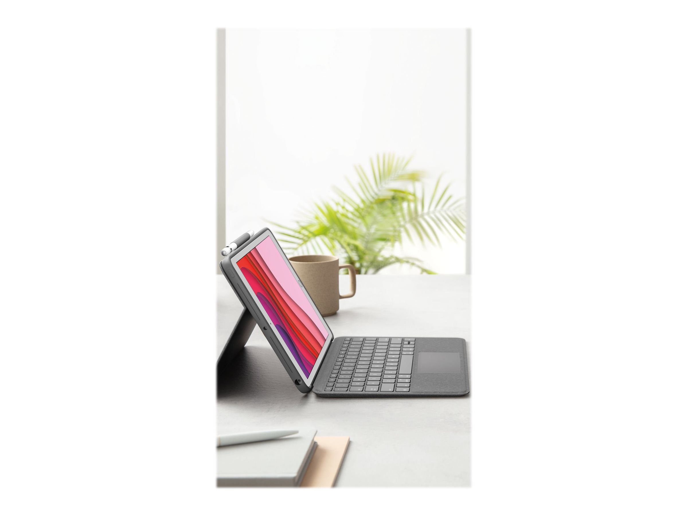 LOGITECH Combo Touch for iPad 7th & 8th generation - Graphite - Fra
