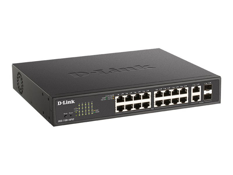 D-LINK 18-Port PoE+ Gigabit Smart Managed Switch