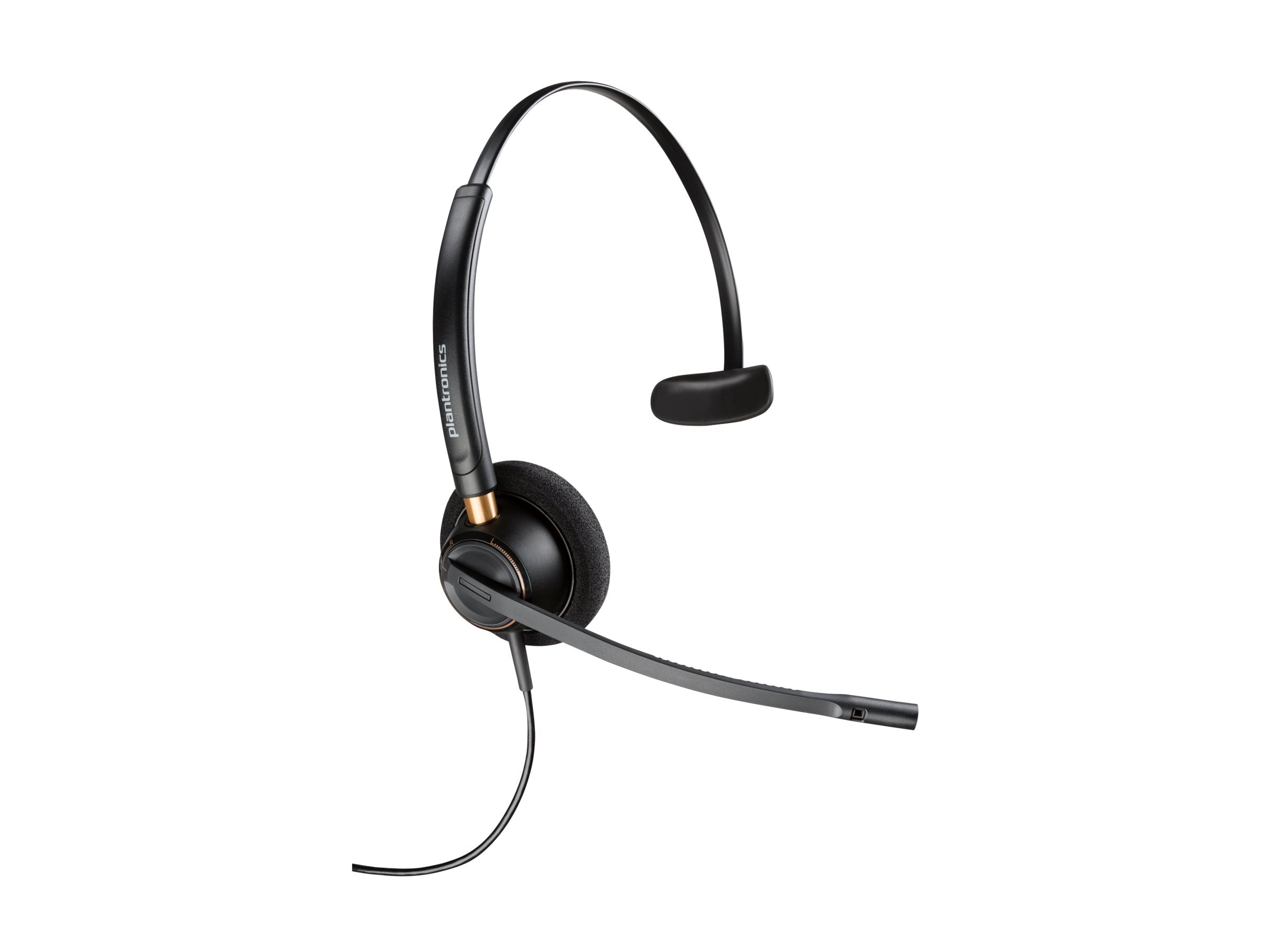 HP Poly EncorePro 510D with Quick Disconnect Monoaural Digital Headset TAA Avec fil Arceau Appels/Musique Noir