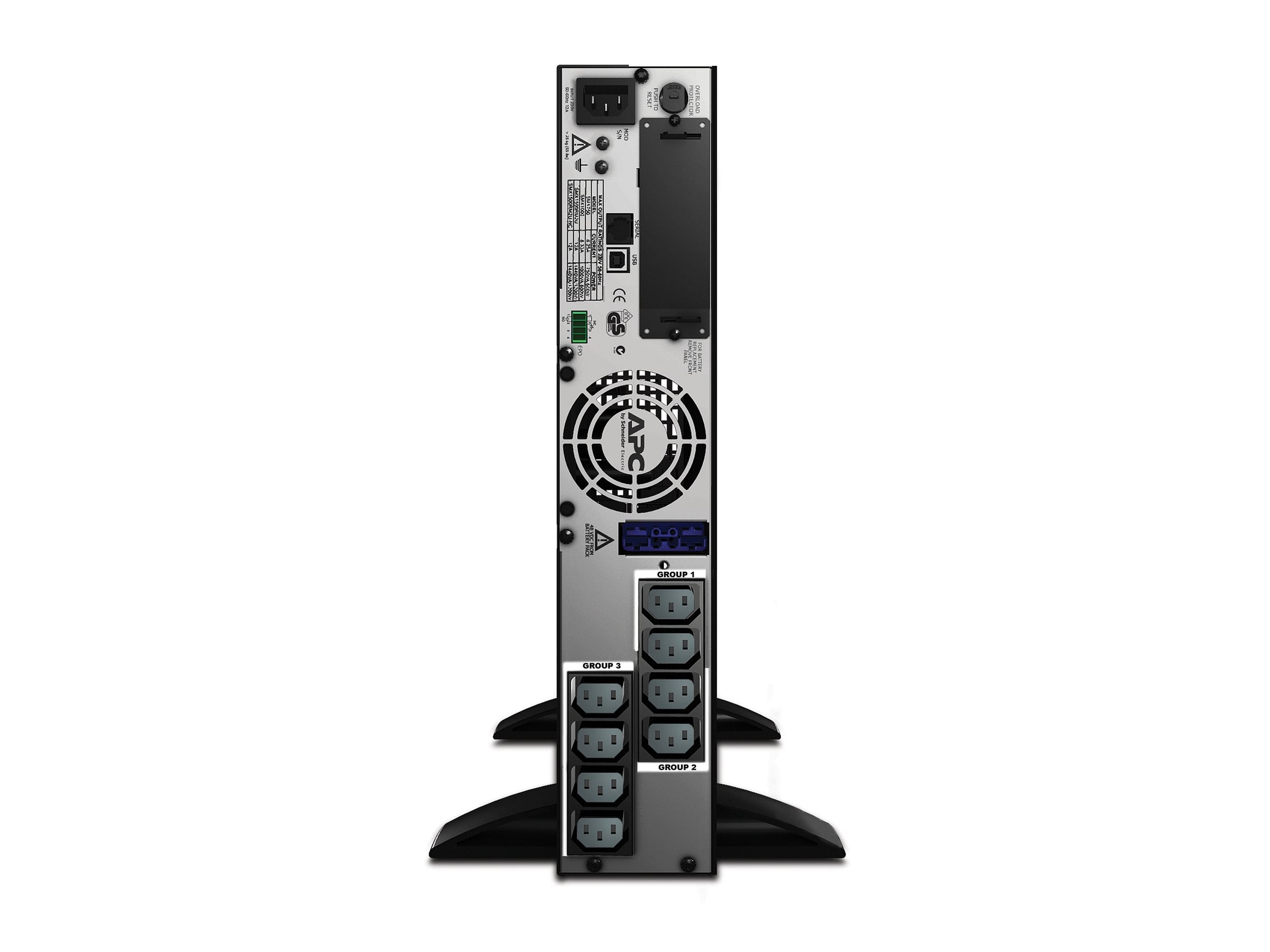APC Smart-UPS X 1500 Rack/Tower LCD UPS rack-mountable AC 230V 1200Watt 1500VA RS-232 USB output connectors 8 2U Black