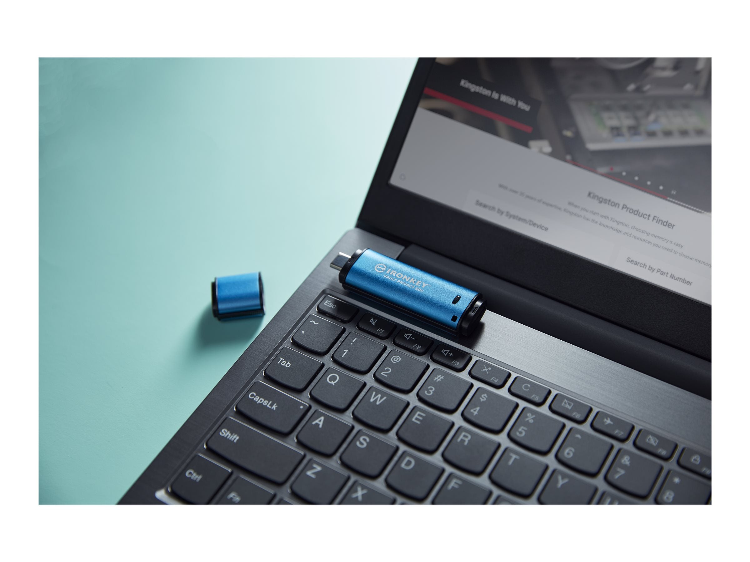 KINGSTON 64Go USB-C IronKey Vault Privacy 50C AES-256 Encrypted FIPS 197