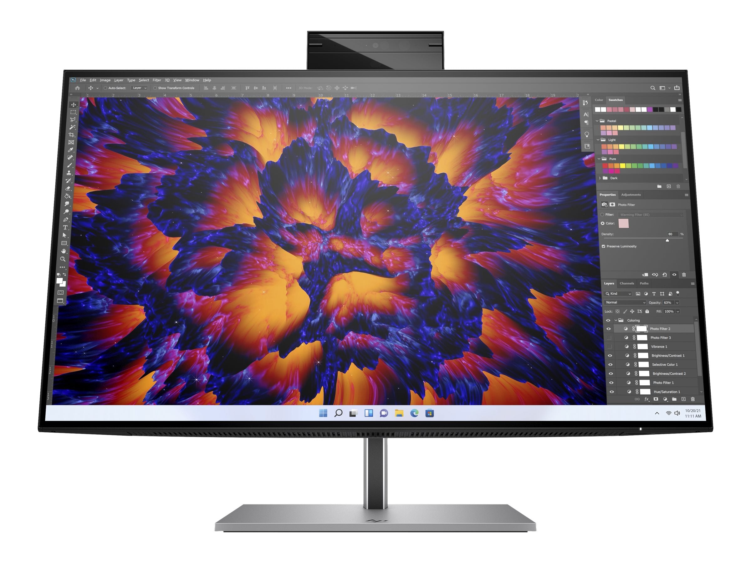 HP Écran de conférence Z24m G3 QHD avec webcam IR 5Mpx 23.8p QHD 2560x1440 HDMI USB-C USB port DisplayPort