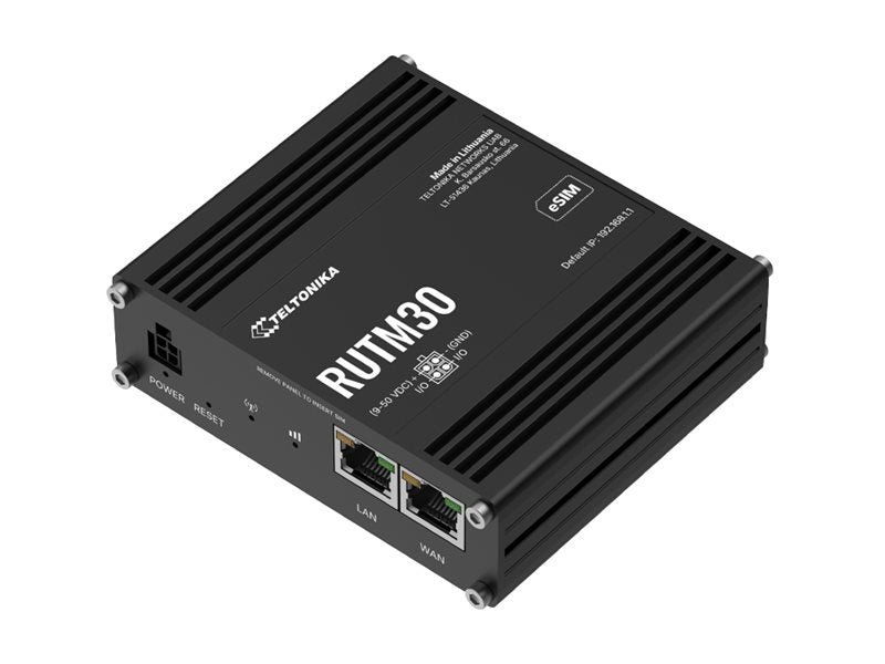 TELTONIKA NETWORKS RUTM30 DUAL SIM eSIM 5G/4G/LTE/3G Router