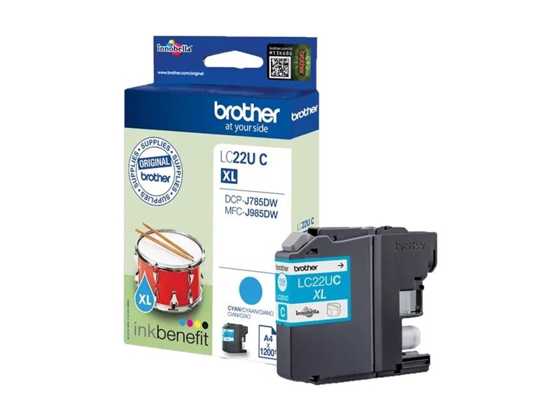 LC22U/CYAN INK f. MFC-J985DW/J785DW