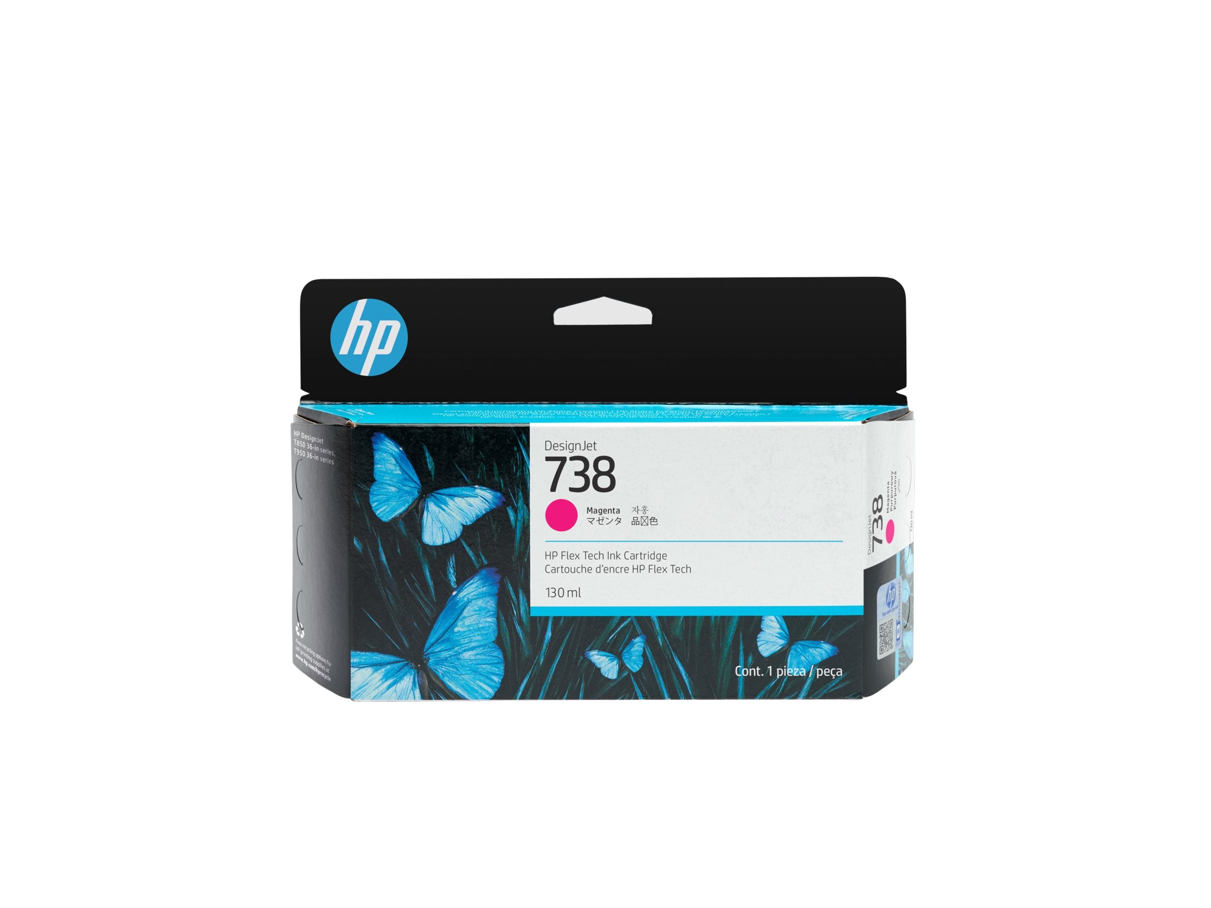 HP 738 130-ml Magenta DesignJet Ink Cartridge