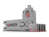 LINDY Clé USB et 4 bloqueurs de ports USB Rose