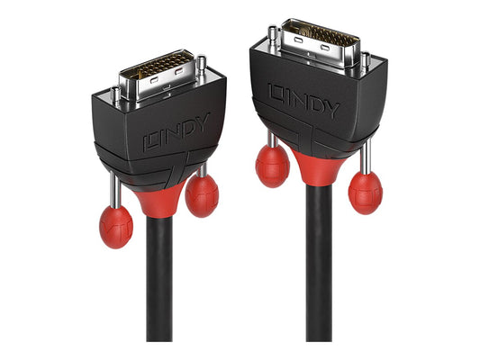 LINDY 1m DVI-D Dual Link Kabel Black male / male