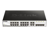 D-LINK 20-Port Layer2 Smart Managed Gigabit Switch dlink green 3.0 16x 10/100/1000Mbit/s TP RJ-45 Port4x TP Combo Port/SFP Slot
