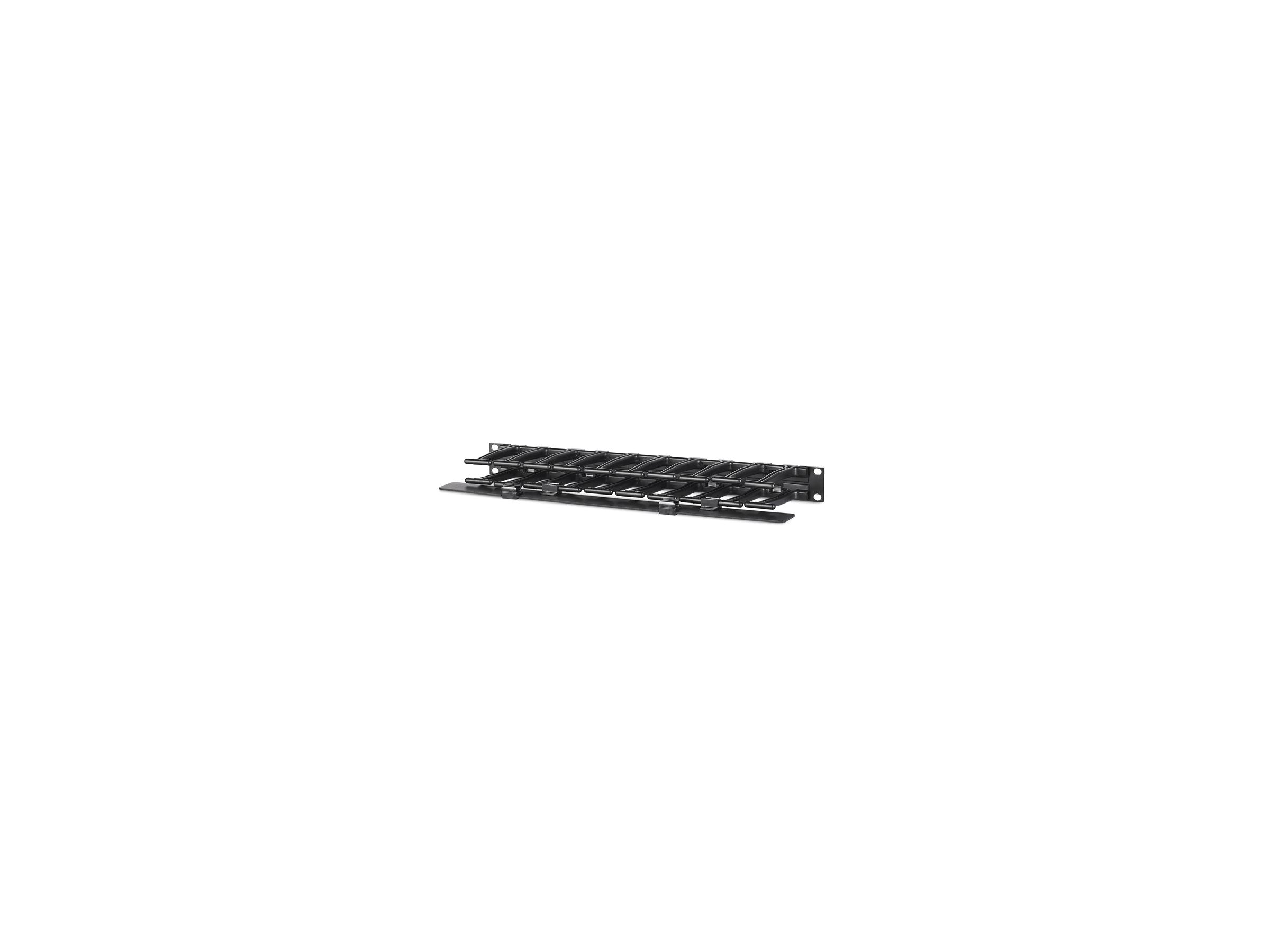 APC Horizontal Cable Manager Single-Sided with Cover Rack cable management kit Black 1U 19 TAA Compliant