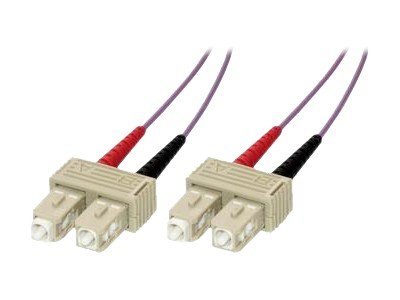 MCL Jarretière optique OM3 duplex 50/125 multimode  SC  SC 1m