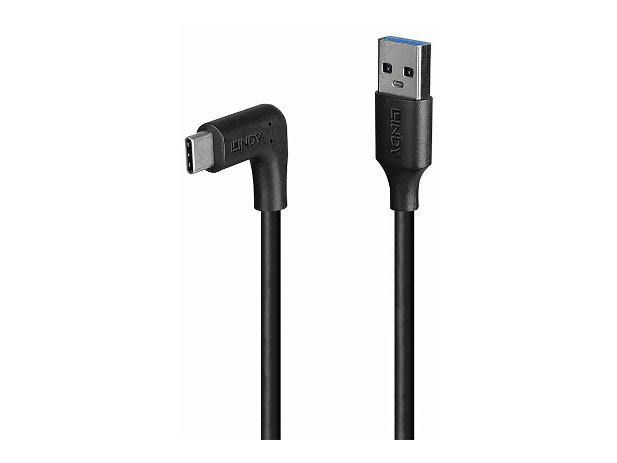 LINDY 1m USB 3.2 Type A to C Cable 90 Right Angle