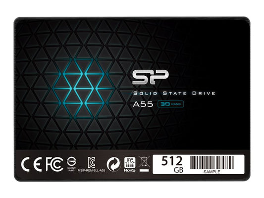 SILICON POWER SSD Ace A55 512Go 2.5p SATA III 6Go/s 560/530 Mo/s