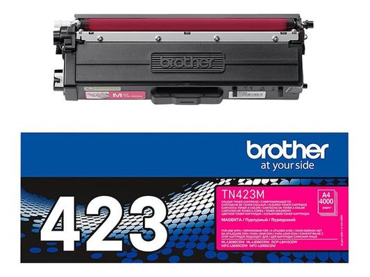 BROTHER TN423M Toner Cartouche Magenta Grande Capacité 4.000 pages pour Brother HL-L8260CDW, L8360CDW