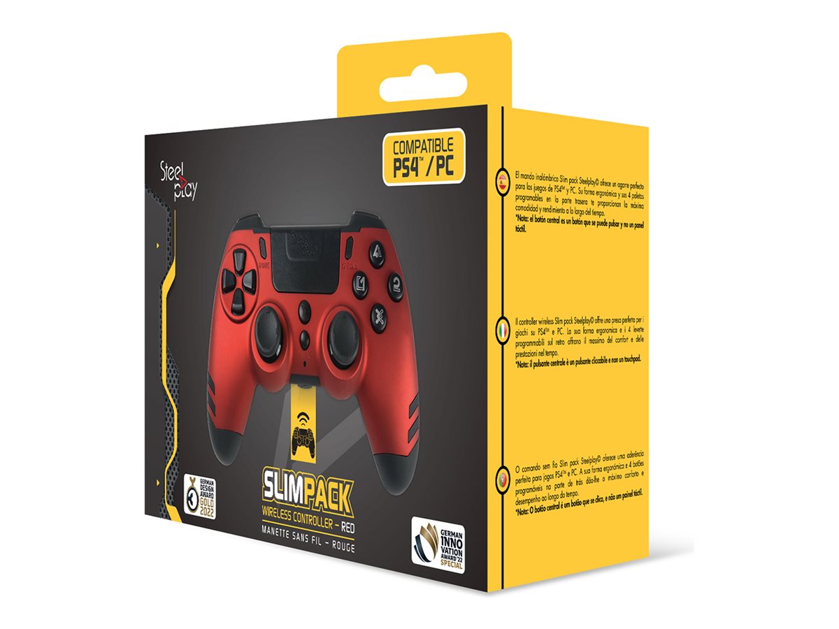 LEXIP X STEELPLAY - SLIM PACK - MANETTE SANS-FIL - ROUGE RUBIS MULTI