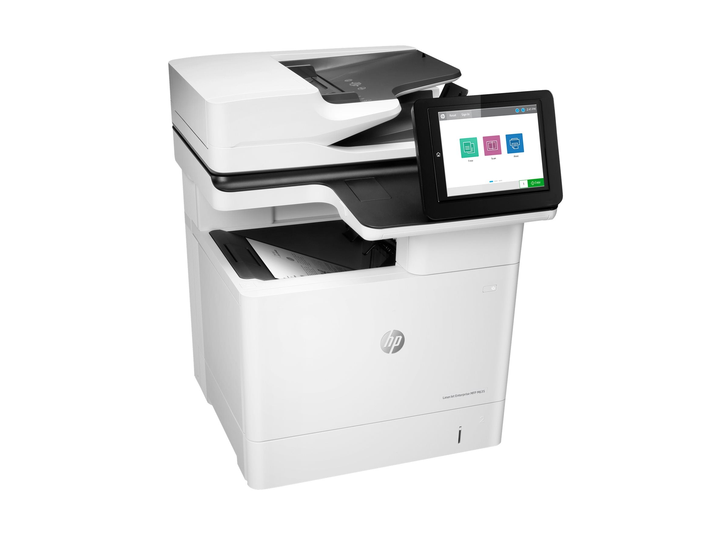 HP LaserJet Enterprise MFP M635h MFP Mono laser 216x864mm A4 61ppm Copy 61ppm Print 650sheets USB LAN