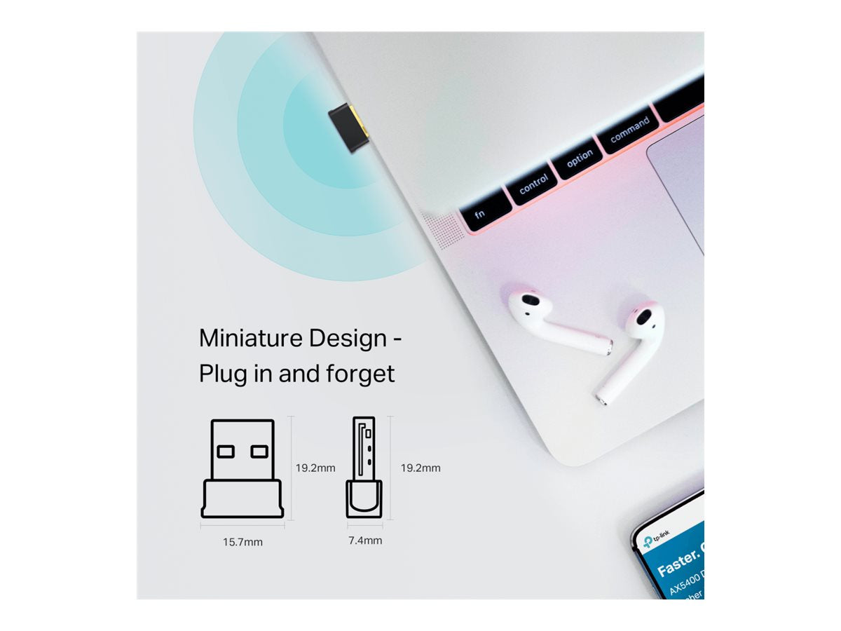 TP-LINK AC600 Nano Dual Band Wi-Fi Bluetooth 4.2 USB Adapter