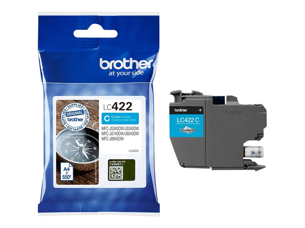 BROTHER LC422C Ink Cartridge For BH19M/B Compatible with MFC-J5340DW MFC-J5740DW MFC-J6540DW MFC-J6940DW 550 pages