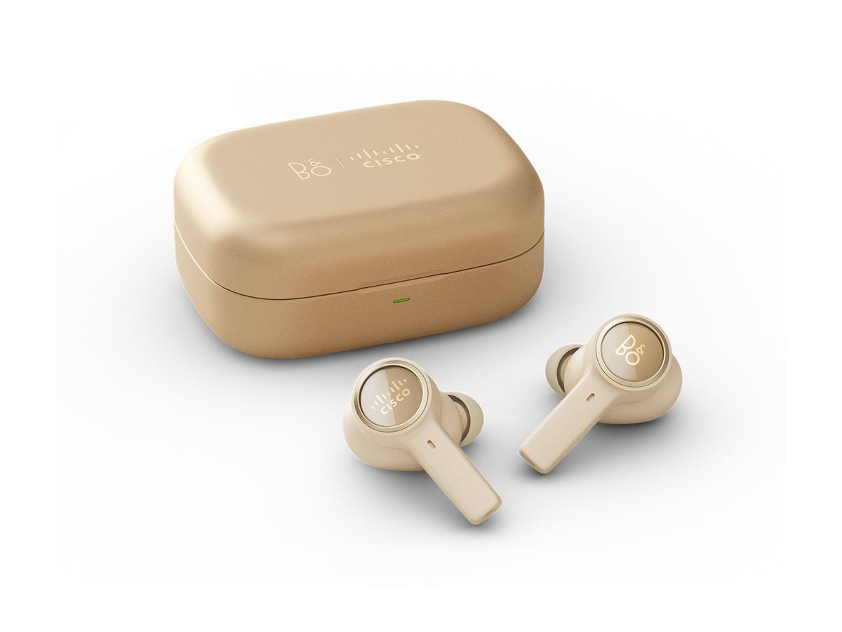 CISCO B&O 950 True Wireless In-Ear. USB-A Cable. Desert Gold