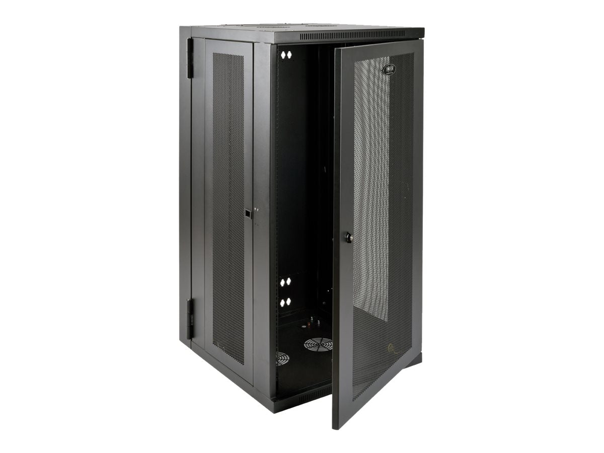 EATON TRIPPLITE 26U Wall Mount Rack Enclosure Server Cabinet Swinging Hinged Door Deep Rack cabinet wall mountable Black 26U 19
