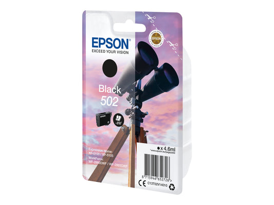 EPSON 4LB Singlepack Black 502 Ink SEC w/s
