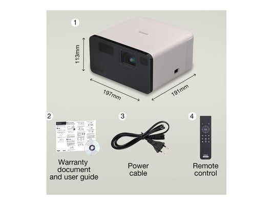 EPSON EF-21W Laser Projector 1.000lm Full HD 3LCD Technology