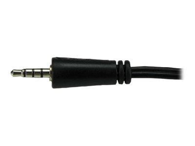 MCL ADAPTATEUR AUDIO JACK 3.5MM 4 CONTACTS POUR MICRO ET CASQUE - 20CM (P)