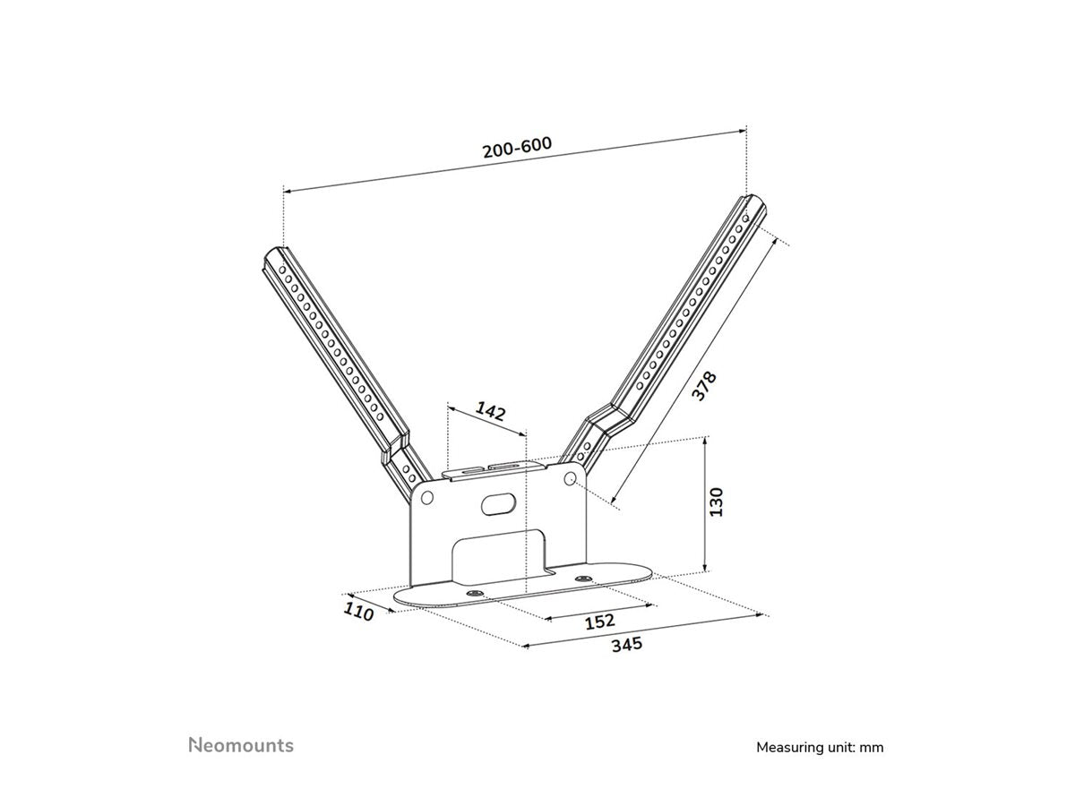 NEOMOUNTS NERO Quadruple monitor arm 10-32p