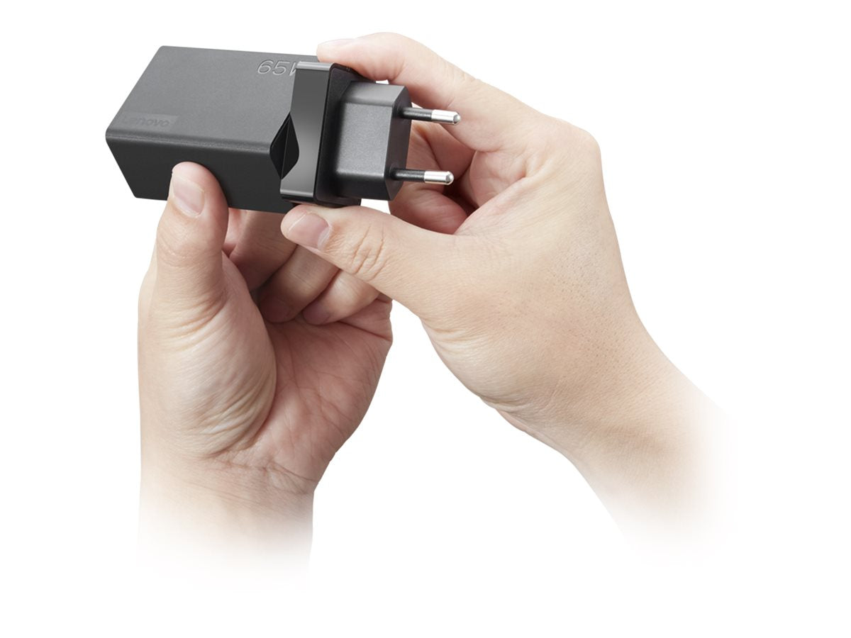LENOVO 65W USB-C AC Travel Adapter 4 interchangeable plugs US EU AU UK