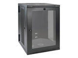 EATON Wall-Mounted SmartRack 18U Enclosure L. 600mm D.550mm Rear Hinges Glass Door