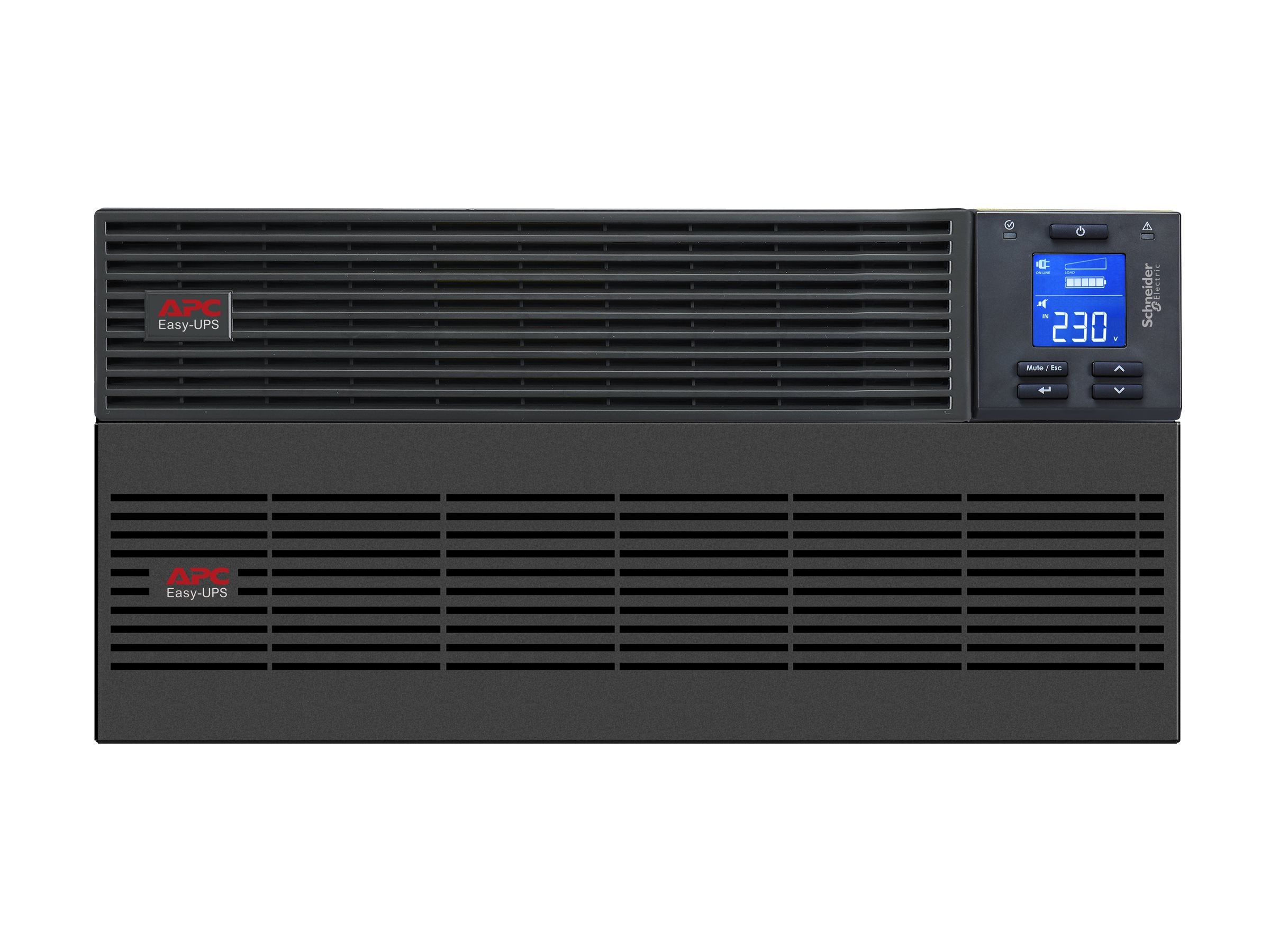 APC Easy UPS On-Line SRV UPS Rack AC 230V 5000Watt 5000VA 9Ah USB RS-232 output connectors 1 5U RAL 7010 with Rail Kit