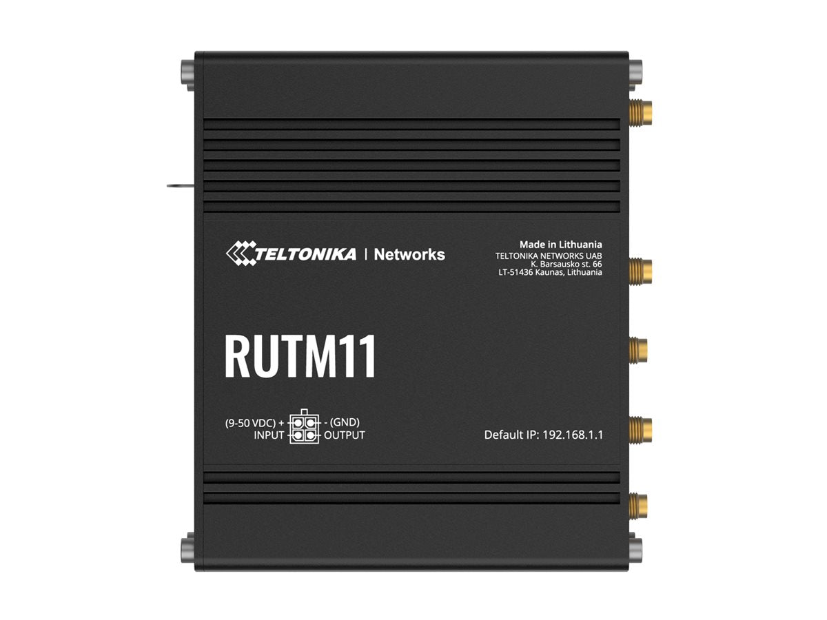 TELTONIKA NETWORKS RUTM11 DUAL SIM 4G/LTE/GNSS 4x RJ45-Ports WiFi router