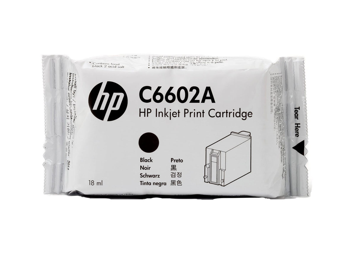 HP original TIJ 1.0 original Ink cartridge C6602A black standard capacity 1-pack