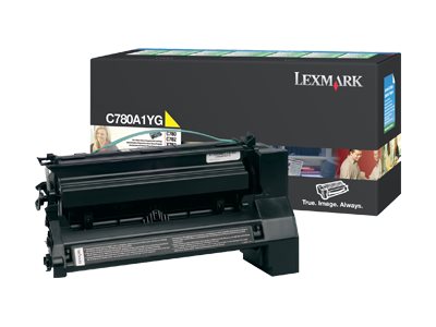 LEXMARK C782, X782e cartouche de toner jaune faible capacité 6.000 pages pack de 1 retour programme