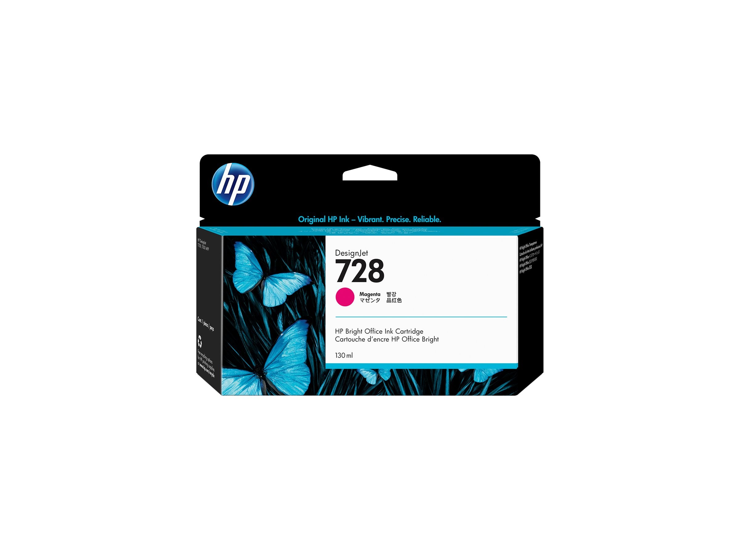 HP 728 original 130-ml Magenta Ink cartridge F9J66A
