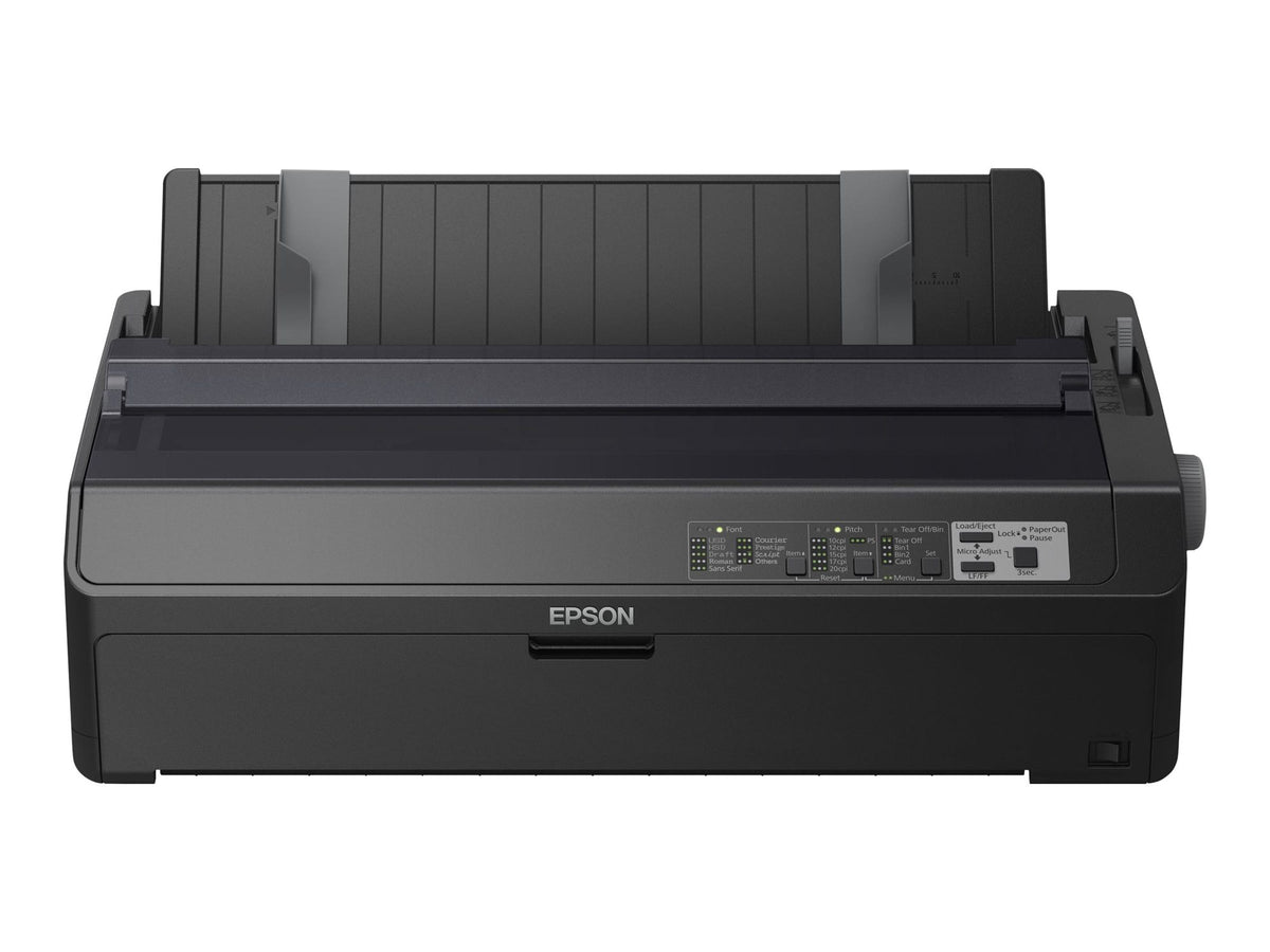 EPSON LQ 2090IIN Printer Mono dot-matrix Roll 21.6 cm 406.4mm width 420x364mm 360x180dpi 24pin 584char/sec parallel USB LAN
