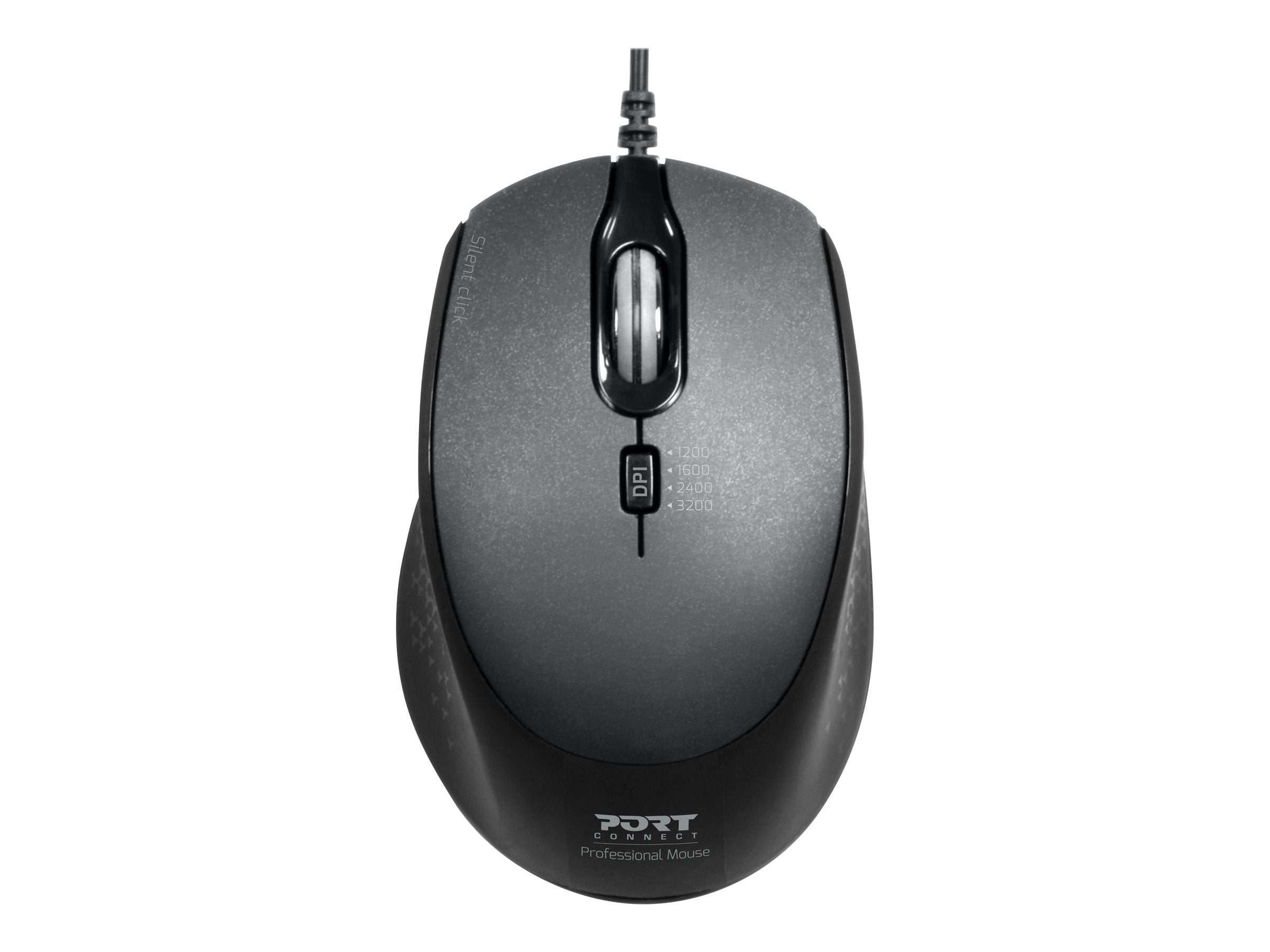 PORT DESIGNS Mouse Office Pro Silent Wired - Black