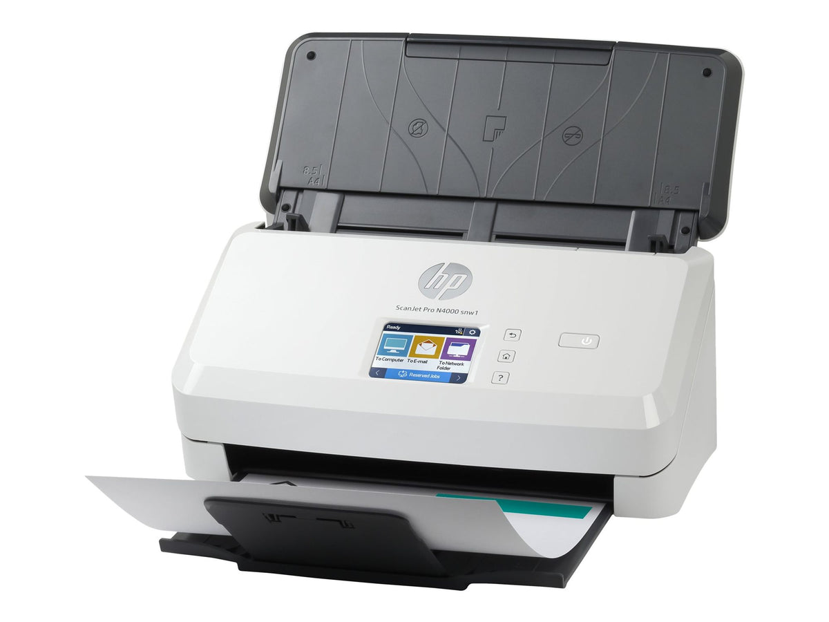 HP Scanjet Pro N4000 snw1 Sheet-feed Document scanner CMOS CIS Duplex 216x3100mm 600x600dpi 40ppm ADF 50sheets 4000scans LAN Wi-Fi
