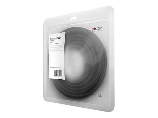 LINDY Basic Cat.6 U/UTP Cable Black 0.5m